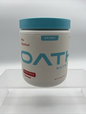 Oath Nutrition Pre-Workout Sport Coco Razz 25 servings Powder Drink, Exp. 9/2026