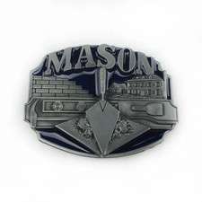 Vintage Mason Tool Themed Belt Buckle