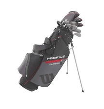 WILSON Men's Profile Platinum Right-Handed Golf Club Set with Stand Bag