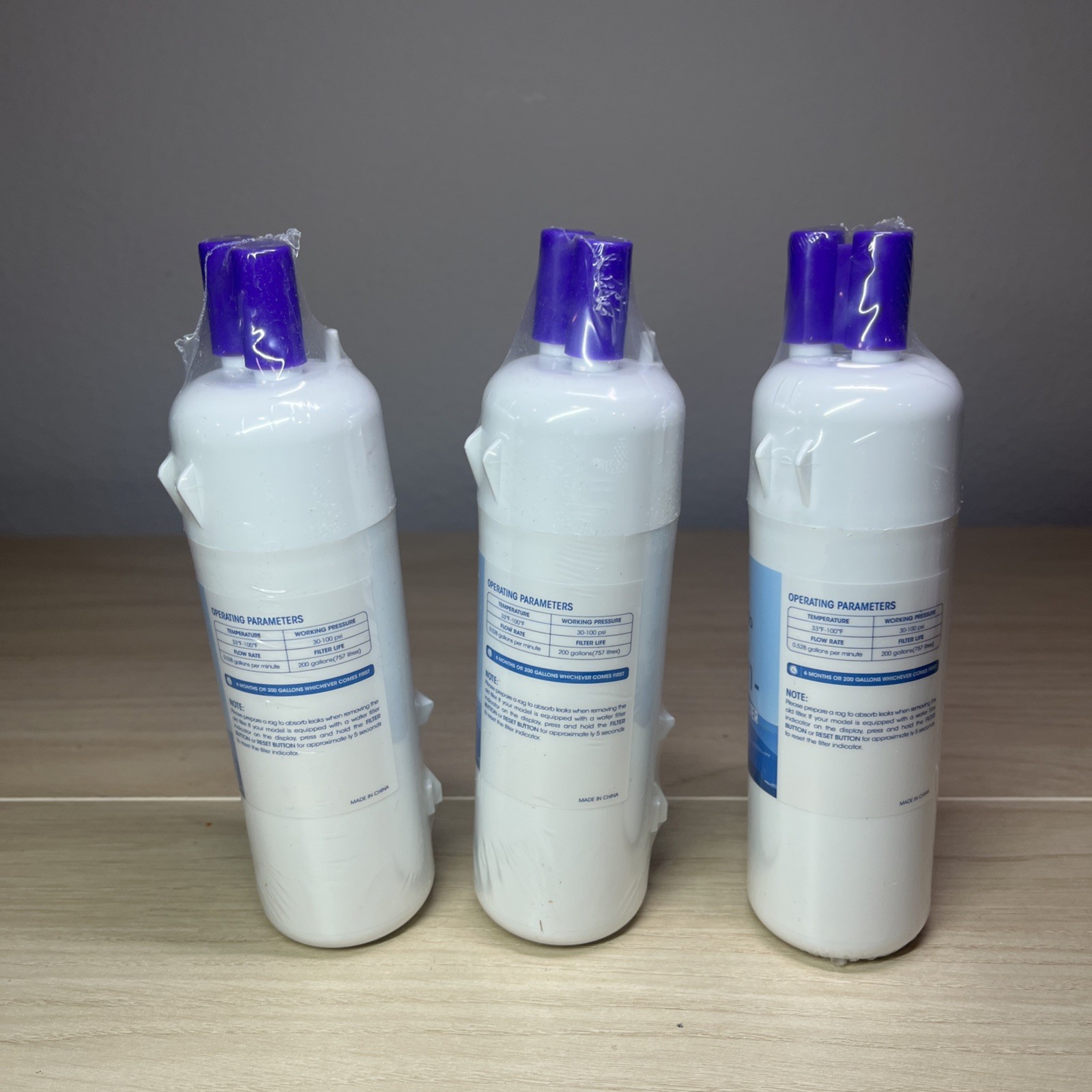 3x MARRIOTTO MRW1 Refrigerator Water Filter Compatible with Whirlpool..