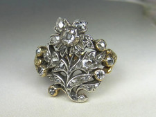 Georgian Diamond Giardinetti Ring Silver/14k ...