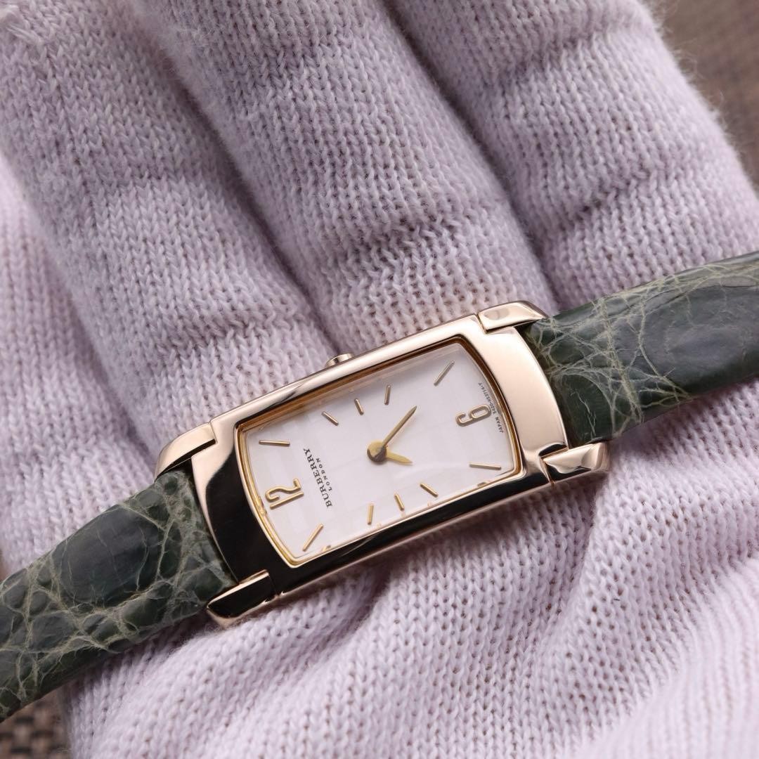 BURBERRY 5420 Rectangular Used Watch Mint Conditi… - image 8