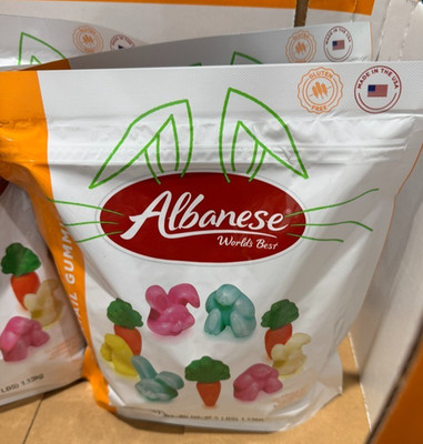 Albanese Easter Cottontail Gummies Candy Gummy Bunny Shapes RARE 40 oz NEW