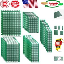 Durable 32-Pc Double-Sided PCB Board Kit with 5 Sizes for Electronics Projects