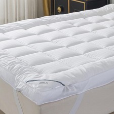 Extra Thick Mattress Topper Queen Bed Size.Breathable Cooling Mattress Pad Co...