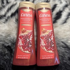 Caress Tahitian Pomegranate  Coconut Milk Exfoliating Body Wash, 20 Fl. Oz. 2pk