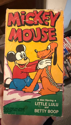 Mickey Mouse Also Starring Little Lulu And Betty Boop Vintage VHS