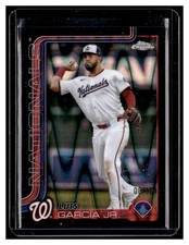 2025 Topps Chrome Black RayWave Refractors #269 Luis Garcia Jr. NATIONALS /10 