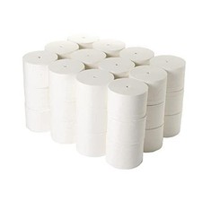 36 White Micro Twin Coreless 2 Ply Toilet Tissue Rolls 800 Sheets  2W00697