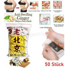 50 Fusspflaster Entgiftung Bambus Foot Pads Vitalpflaster Entschlackung Detox