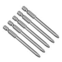 "5Stk Kreuzschraubendreher 5PH2 Magnetische S2 Bits 1/4\" Sechskant 75Mm LäNge"