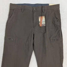 NEW Clearwater Outfitters MEN'S Zip Cargo Pants  38x30 Stretch Outdoor Hiking