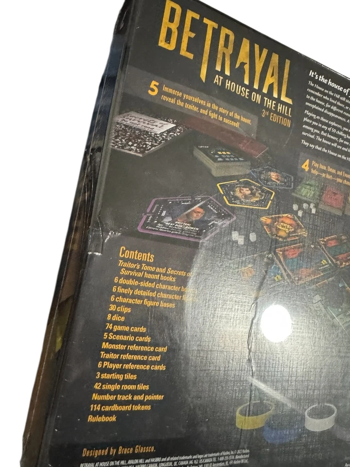 Juego de mesa sellado Avalon Hill Betrayal at House on the Hill 3ª edición Foto 3 de 4
