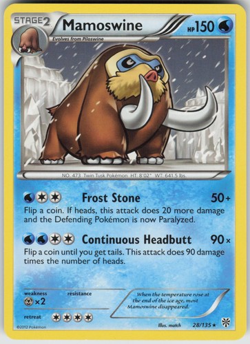 Mamoswine Plasma Storm [PLS - 28/135] Pokemon LP