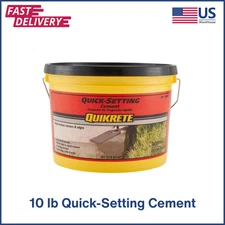 10 lb Quick-Setting Cement Mix Fast Concrete Repair for Post or Floor