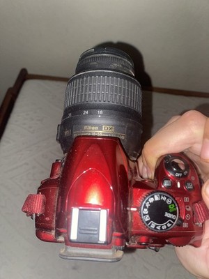 Nikon D D3100 14.2MP Digital SLR Camera - Red (Kit w/ AF-S DX VR