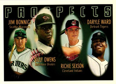 1996 Topps #425 Jim Bonnici / Billy Owens / Richie Sexson / Daryle Ward PROS