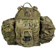 Unused USGI MOLLE II Assault Pack Multicam BAE Systems w/2 Sustainment Pouches