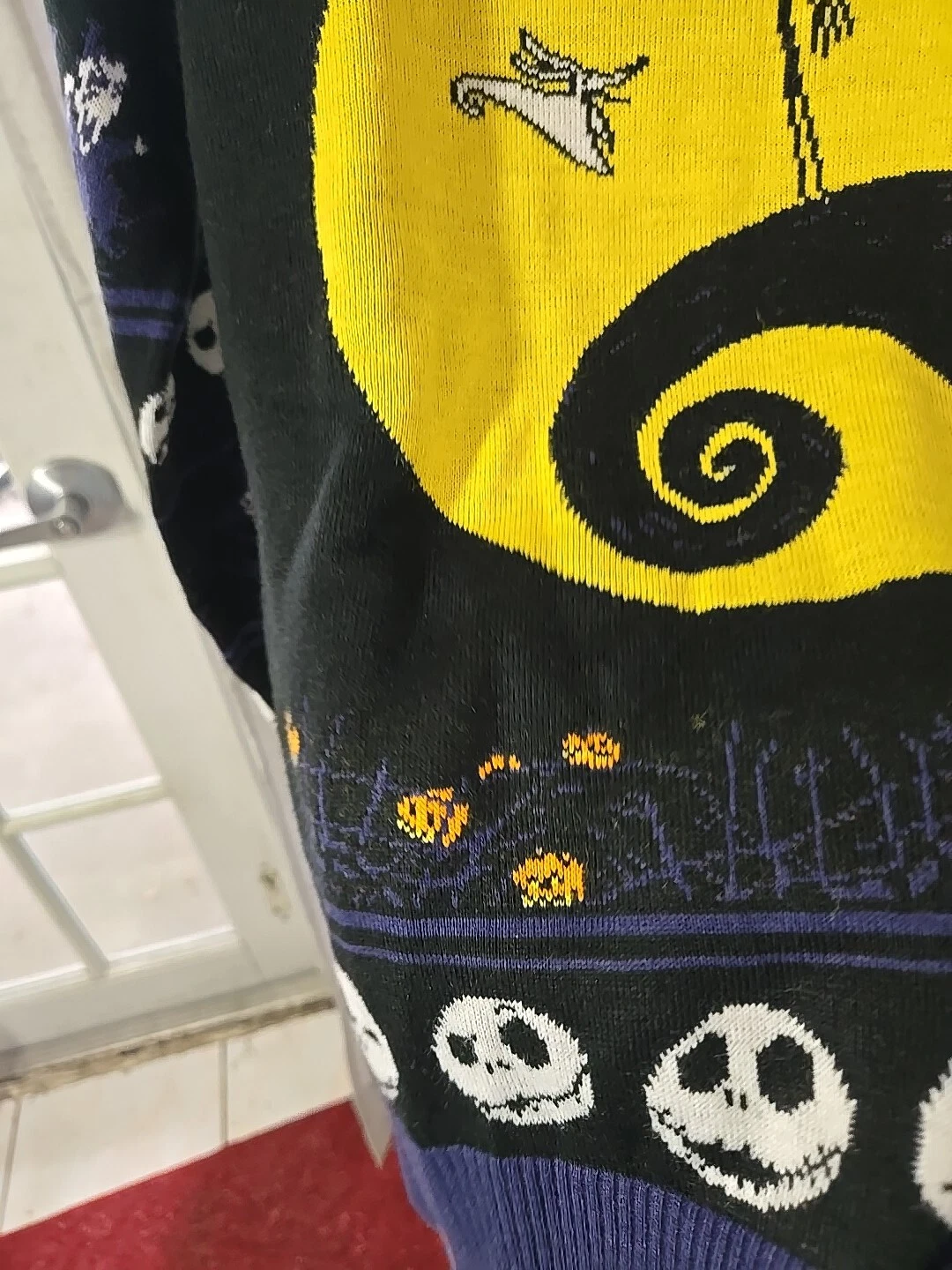 DISNEY NIGHTMARE BEFORE CHRISTMAS SWEATER UGLY FAIR ISLE JACK SALLY PULLOVER S