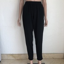 Adidas Trio 21 Black Track-Pants Activewear Sweatpants Women s Size L Aeroready