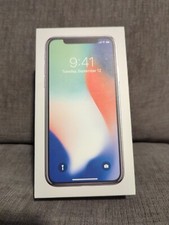 iPhone X Silver Original Empty Box iPhone 64 GB  - No Phone BOX ONLY with insert