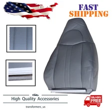 Driver Or Passenger Top Lean Back Seat Cover Gray For 2003-2014.Chevy Express