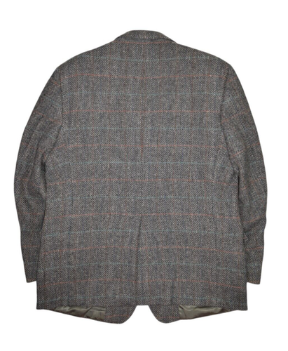 Daks Blazer Mens 44 Wool Tweed Check Plaid Jacket Sport Coat London NY - Picture 7 of 10