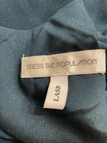 Dress the Population Sz Small Green Lillie Long Cape Sleeve Minidress NWOT $168 - Picture 16 of 16