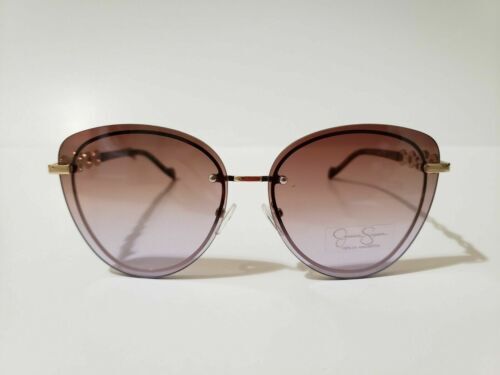 Jessica Simpson Cat Eye Rim Gold Metal Frame Sunglasses HHJSOP1226-R J5564 OXGLD Jessica Simpson Cat Eye Rim Gold Metal Frame Sunglasses  main image 4