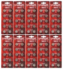 LR44 BATTERY (100 piece) LR44 357 A76 L1154 AG13 357 Alkaline Loopacell Battery 