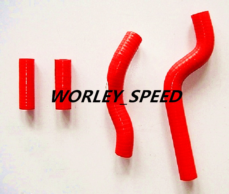 Red Silicone Radiator Hose For Aftermarket Yamaha YZ250 YZ 250 2002-2008