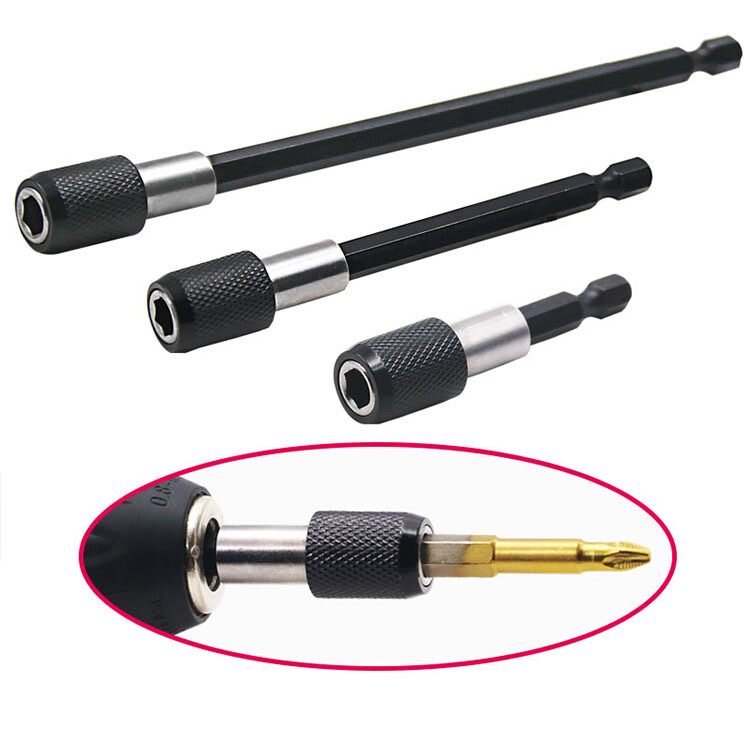 Ameribox 3-Piece Magnetic 1/4 Hex Extension Set - 3, 4, 6 Inch With Quick Release