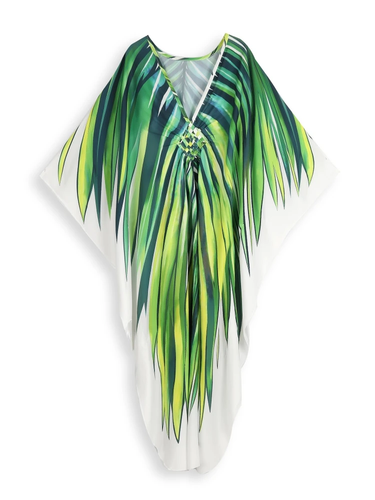 Boho Style Plus Size Kaftan Beach Wear Dress Bathing Suit Cover-Up For Women NEW - Picture 5 of 17