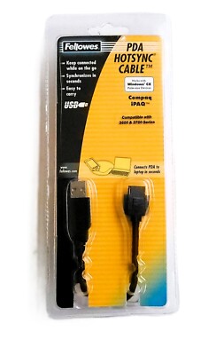 Fellowes USB Sync & Charge Cable for HP iPAQ 3600 3900 & Jornada 540/560 PDAs