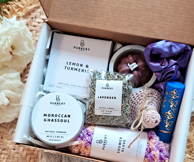 Women Gift Set Bath Body Soap Cleansing Kit Moroccan Spa Hammam Personal Care