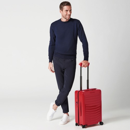 Porsche Design Roadster glossy red Hardside carry-on spinner Suitcase Trunk S 21 - Picture 2 of 14