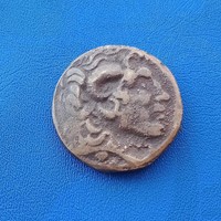 ANCIENT GREEK AR SILVER TETRADRACHM COIN OF ALEXANDER THE GREAT 15,7G