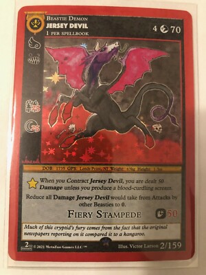 Metazoo Jersey Devil Full Holo 2nd Edition Cryptid Nation Metazoo Jersey Devil Full Holo 2nd Edition Cryptid Nation