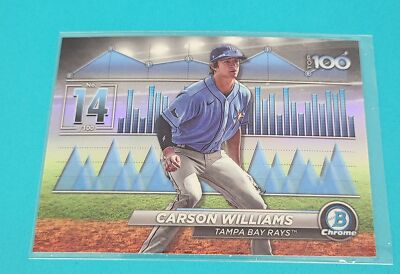 2024 Bowman Chrome Scouts' Top 100 #BTP-14 Carson Williams BASEBALL Card 6C
