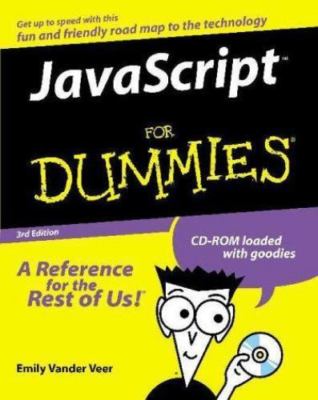JavaScript for Dummies [With CDROM] by Vander Veer, Emily A.