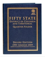 Coin Folder For 50 State Quarter Coins Whitman 8078 Deluxe Edition 1999 2009