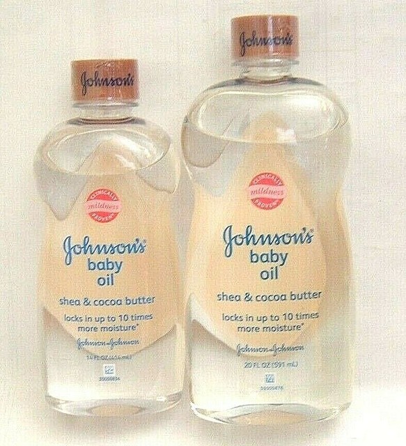 johnson's baby oil gel shea cocoa butter uk