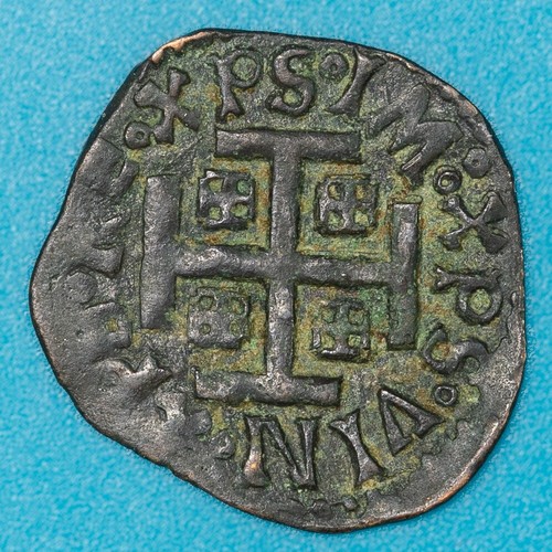 SULMONA CARLO VIII CAVALLO 1495 MONETA RAME COPPER COIN STATI PREUNITARI - Picture 2 of 2