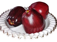 3-Realistic Artificial Fake Food Fall Fruit RED DELICIOUS APPLES Home Display