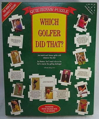 Quiz Jigsaw Puzzle Which Golfer Did That Puzzle With Poster Ebay