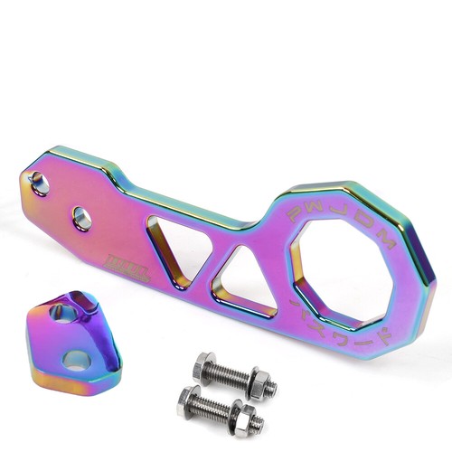 Anodized Billet Aluminum Racing Rear Tow Towing Hook Kit CNC Paint - Picture 4 of 9