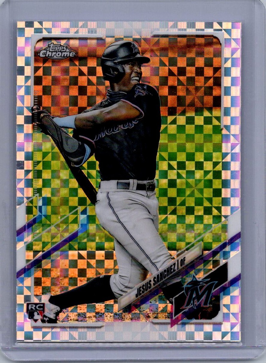 2021 Topps Chrome XFractor Jesus Sanchez Miami Marlins RC
