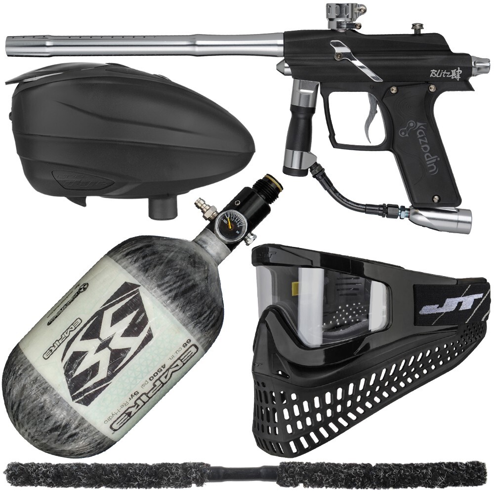 Azodin Blitz 4 Ultimate Paintball Gun Kit - Black LTR - 68/4500 &ndash; Black/Silver