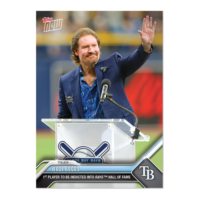 2023 Topps Now 1st Inducted Into Rays Hall of Fame #545 Wade Boggs Rays