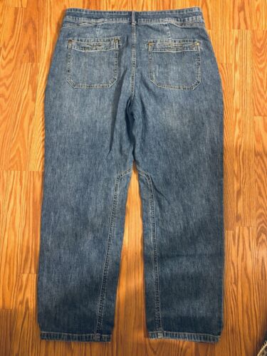 Pilcro Anthropologie The Wanderer Relaxed Jeans Gr. 33 Cargohose Utility Blue - Bild 4 von 9